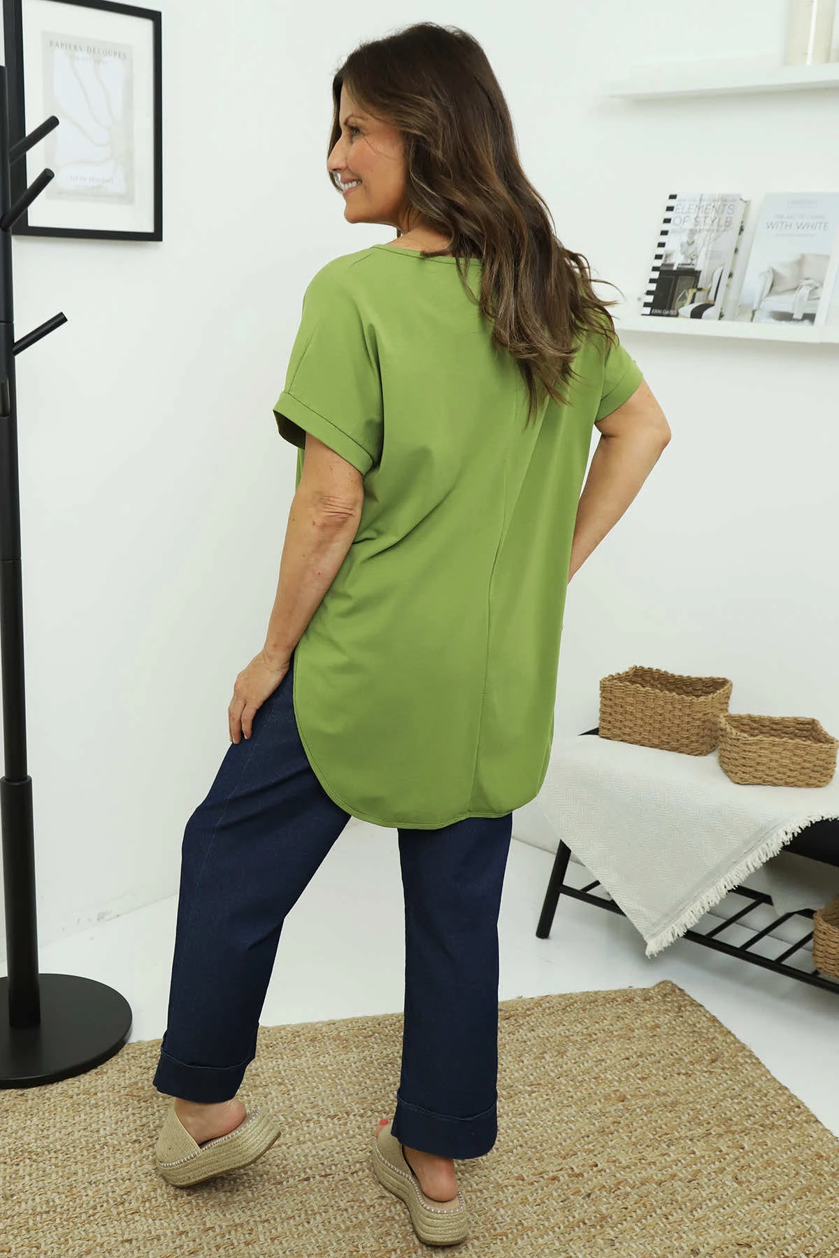 Ailani Cotton Top Olive 6 Ailani Cotton Top Olive - Image 4