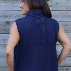 Solaine Sleeveless Linen Dress Navy -Kitandkaboodal Store IMG 6854 e74baa44 c0f4 47b2 bf83 100ea543aa4e