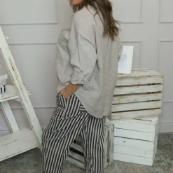Auden Stripe Trousers Cocoa 9 Auden Stripe Trousers Cocoa -Kitandkaboodal Store IMG 6862 7086277a bcab 4c23 ba92 274aedace66e