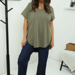 Ailani Cotton Top Khaki