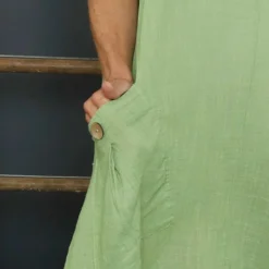 Viliana Cotton Dress Green -Kitandkaboodal Store IMG 6885 48ff81b9 9e3e 49d0 ace3 3800db512469