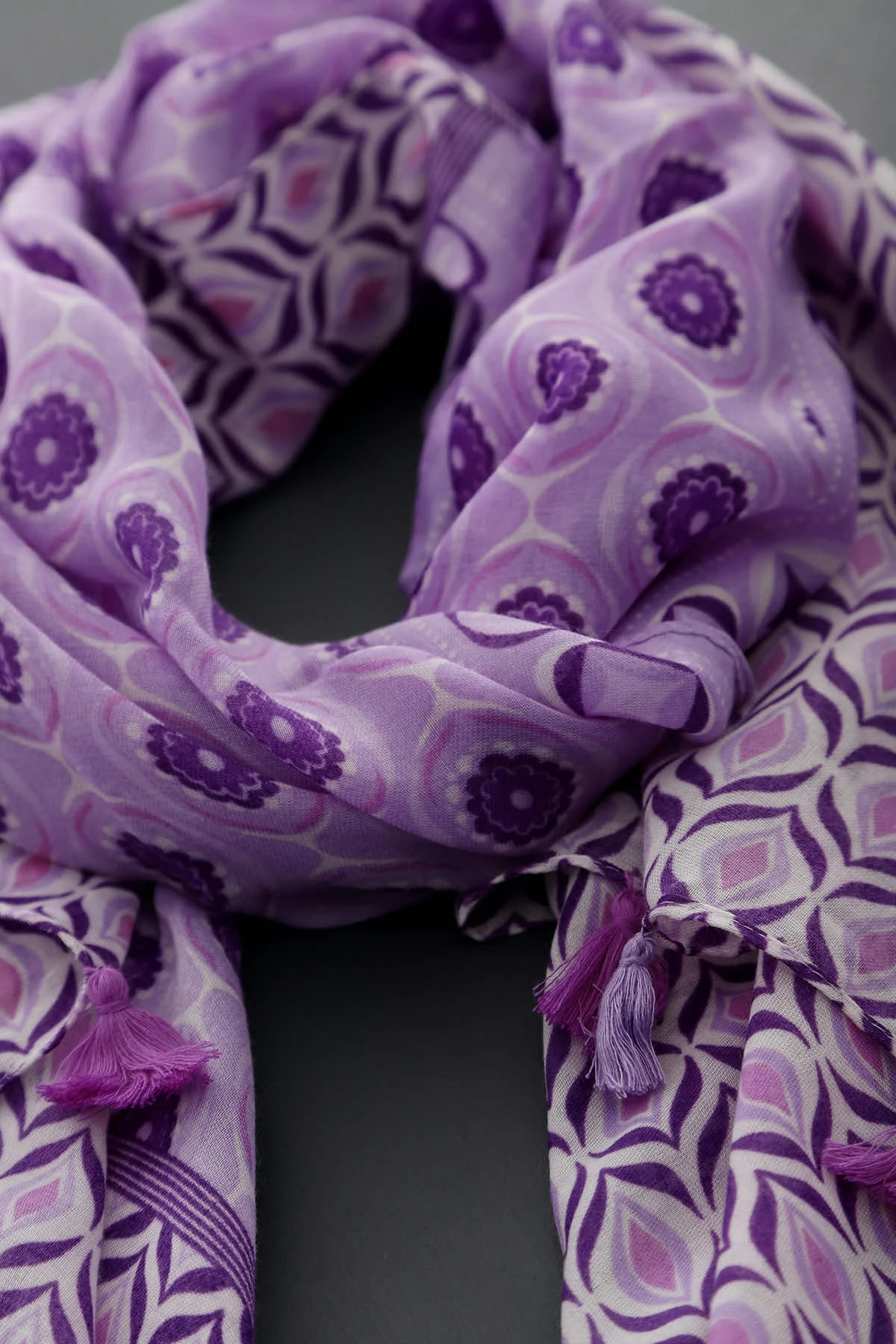 Lena Scarf Purple 4 Lena Scarf Purple - Image 2