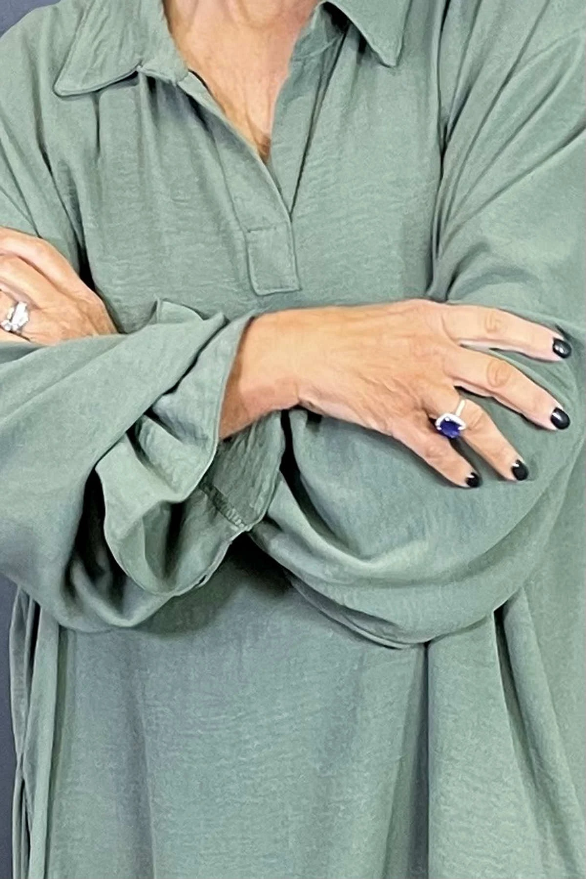 Kaya Collared Dress Khaki 5 Kaya Collared Dress Khaki - Image 3