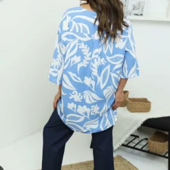 Cassia Print Top Powder Blue 9 Cassia Print Top Powder Blue -Kitandkaboodal Store IMG 7002 67e1044e eb31 4a49 8b73 646232aab6b3