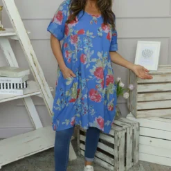 Jolee Floral Print Linen Dress Cobalt 7 Jolee Floral Print Linen Dress Cobalt -Kitandkaboodal Store IMG 7011 ddb6243c 0c6a 455d b44c 8980d7c6cb1a