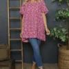 Pamber Ditsy Print Tunic Fuchsia 1 Pamber Ditsy Print Tunic Fuchsia -Kitandkaboodal Store IMG 7041 1432f6ec 5c02 4a39 b627 bce0d77e3a87
