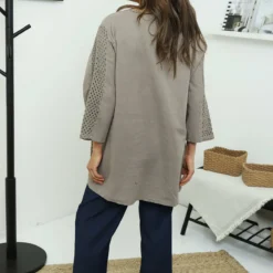 Selma Button Linen Top Mocha 9 Selma Button Linen Top Mocha -Kitandkaboodal Store IMG 7073 0811c394 2f91 4d63 bab7 4e21c20922e8