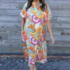 Zuri Psychedelic Print Dress Orange 2 Zuri Psychedelic Print Dress Orange -Kitandkaboodal Store IMG 7075 2be1147c c4de 43cd 9005 19d3a70b5f11