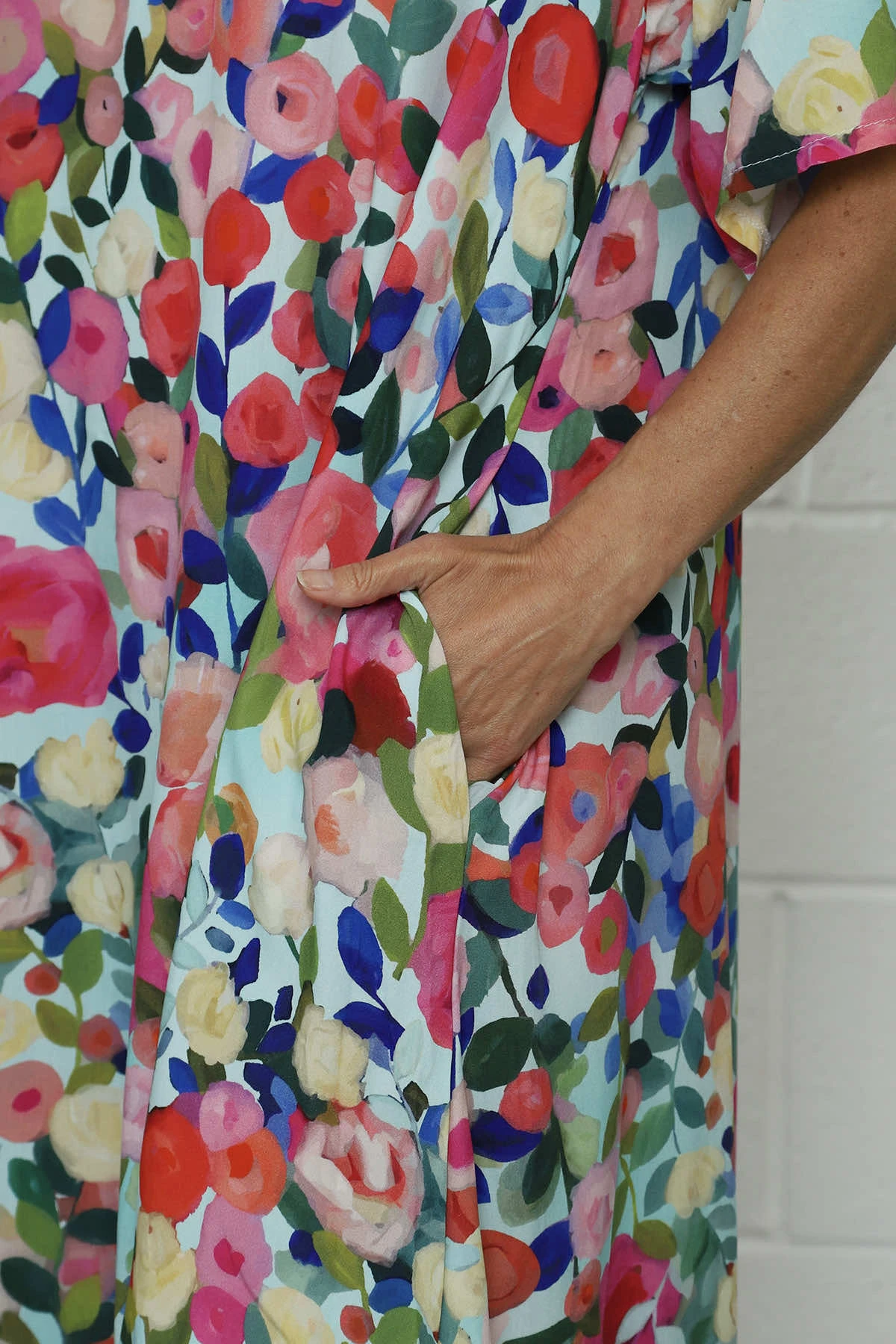 Andretta Print Dress Mint 5 Andretta Print Dress Mint - Image 3