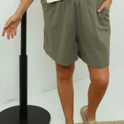 Samida Cotton Shorts Khaki 7 Samida Cotton Shorts Khaki -Kitandkaboodal Store IMG 7211 7c10236c 6c2e 4e7f 8c54 607568364739