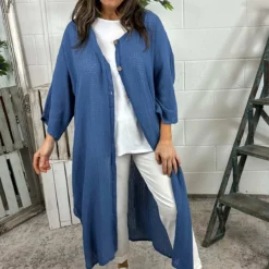 Elvira Co-ord Set Blue -Kitandkaboodal Store IMG 7218 2143ee0a b197 4fcb b5fc 9e7048416c09