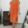 Verena V-Neck Cotton Tunic Orange -Kitandkaboodal Store IMG 7247 94e88a71 3b72 4ce8 89ae c3f441b18ede