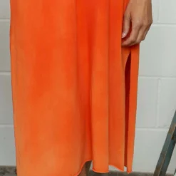 Verena V-Neck Cotton Tunic Orange 8 Verena V-Neck Cotton Tunic Orange -Kitandkaboodal Store IMG 7251 63365038 6c43 408c aa88 b9098f178618