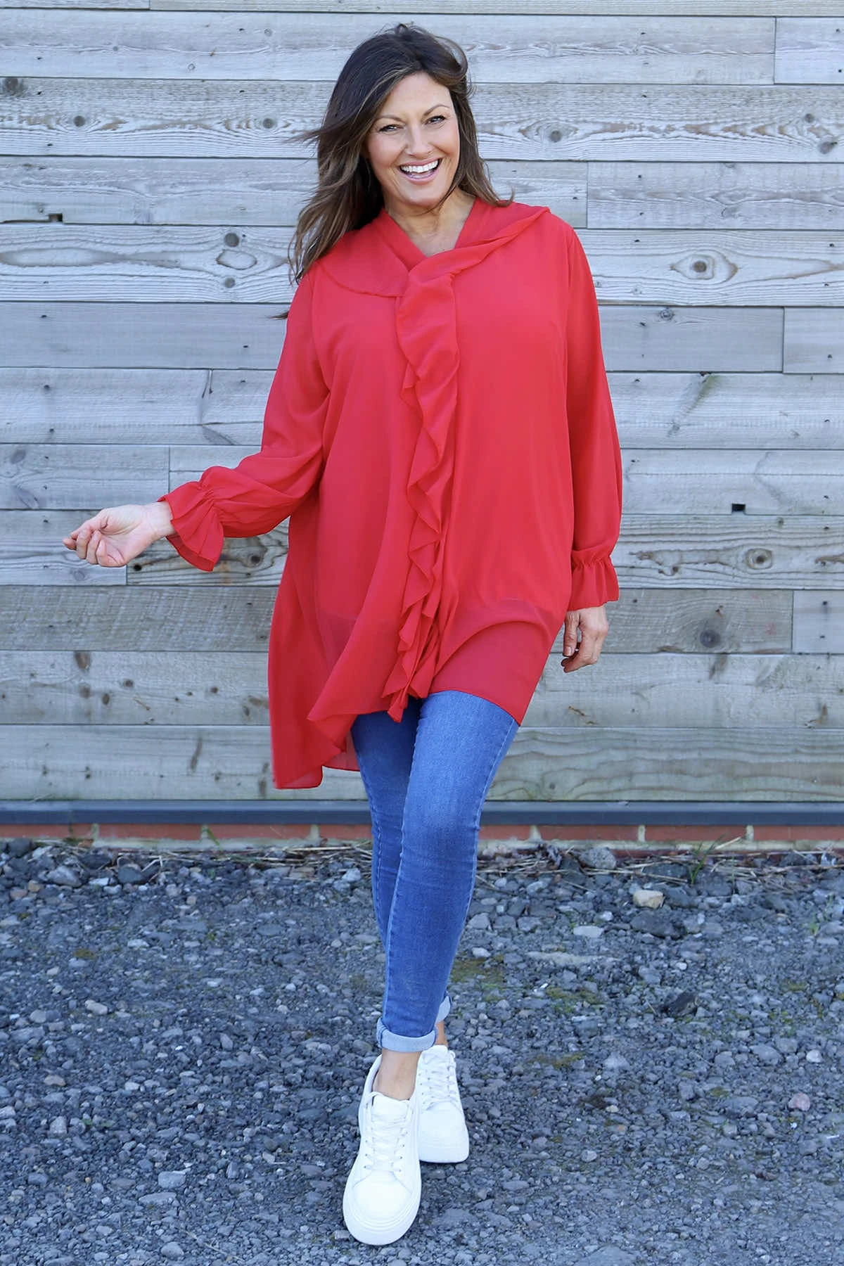 Dorota Shirt Tunic Red 3 Dorota Shirt Tunic Red