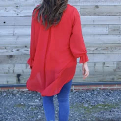 Dorota Shirt Tunic Red 9 Dorota Shirt Tunic Red -Kitandkaboodal Store IMG 7329 0b8ed551 aafe 4b2c 97f1 c3a29e06691d
