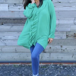 Dorota Shirt Tunic Emerald