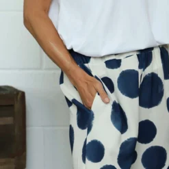 Hetty Wide Leg Print Trousers Navy -Kitandkaboodal Store IMG 7348 ae6eb2b9 f76d 4937 833e a20c5c8f632a