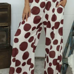 Hetty Wide Leg Print Trousers Burgundy -Kitandkaboodal Store IMG 7362 dca193ee 30cd 430c a1b9 8525a3a1aaa5