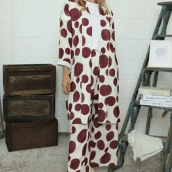 Hetty Wide Leg Print Trousers Burgundy -Kitandkaboodal Store IMG 7369 2a3d8013 57d1 4870 ade8 12aa8a78b0ca