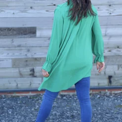 Dorota Shirt Tunic Emerald 9 Dorota Shirt Tunic Emerald -Kitandkaboodal Store IMG 7397