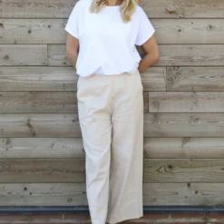 Camellia Linen Trousers Stone