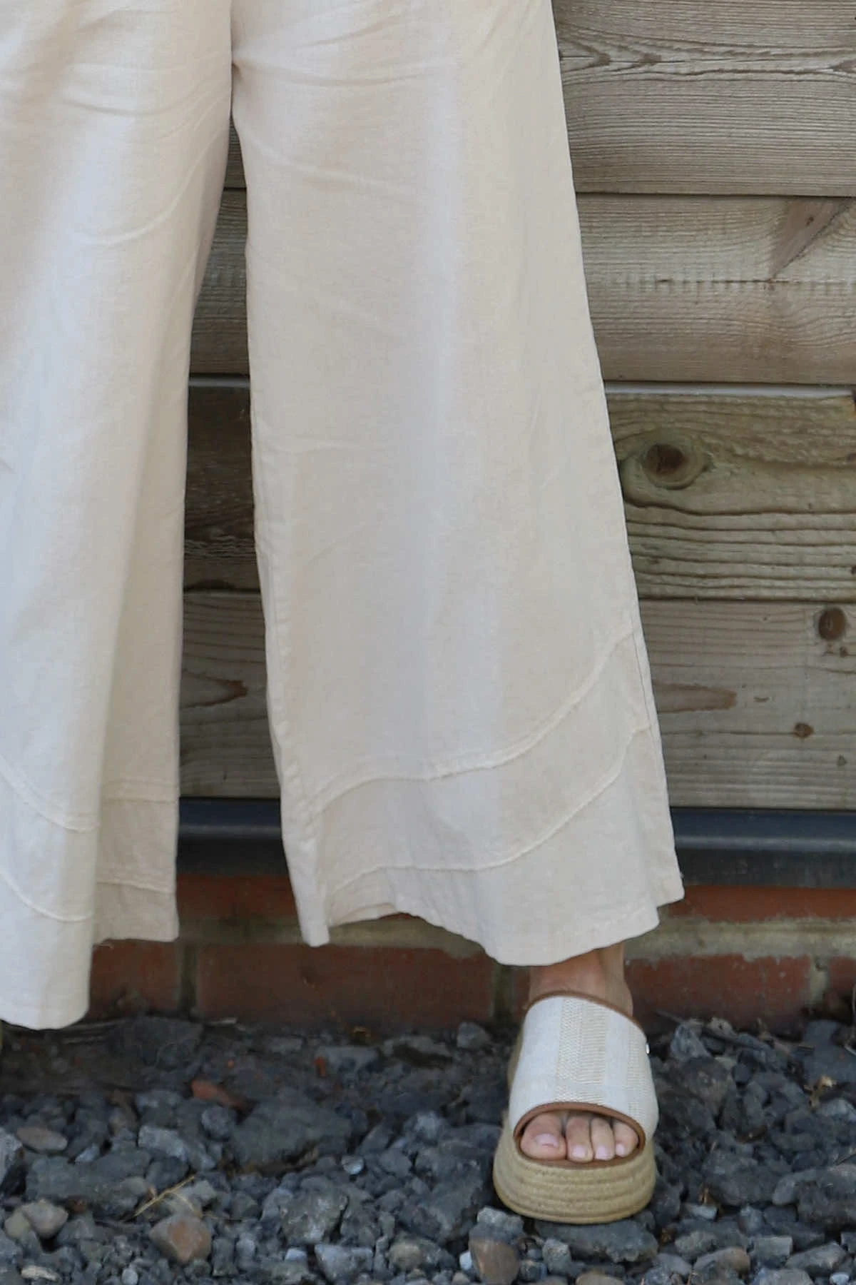 Camellia Linen Trousers Stone 5 Camellia Linen Trousers Stone - Image 3