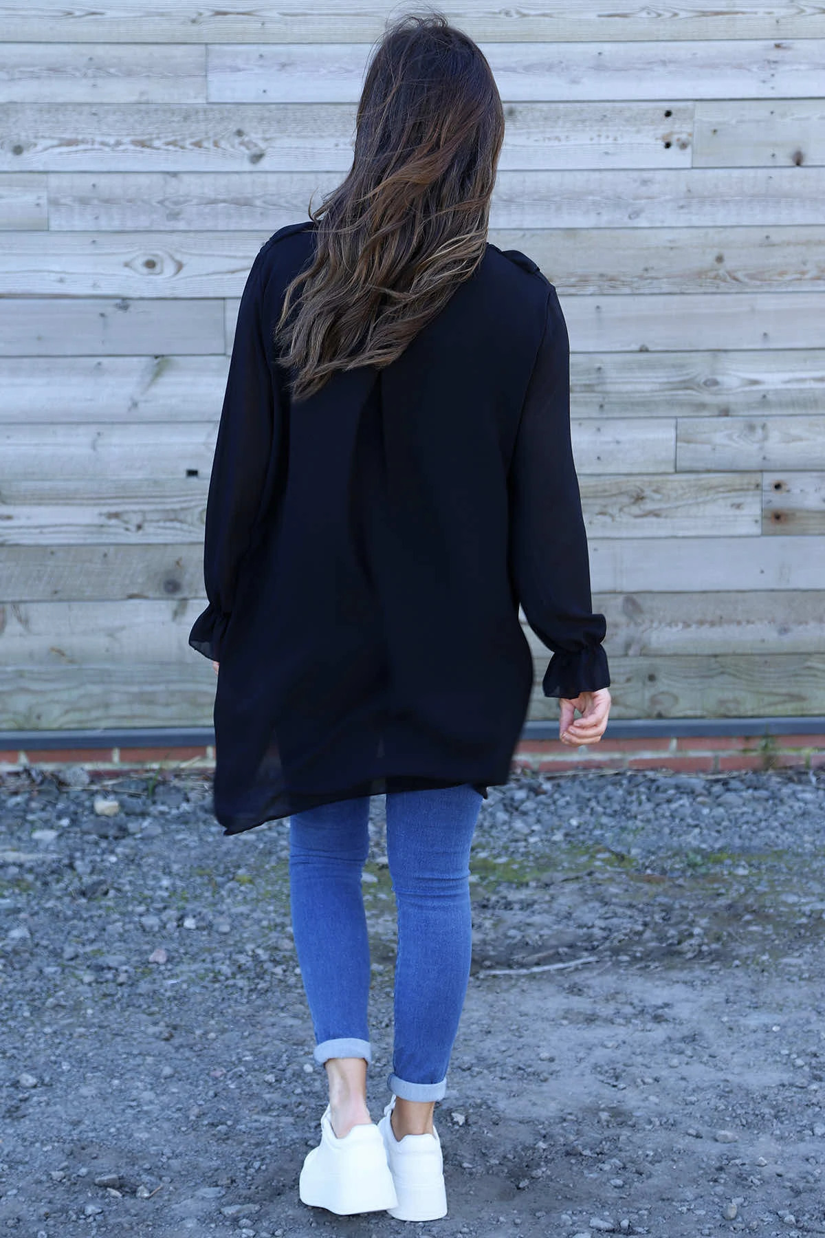 Dorota Shirt Tunic Black 6 Dorota Shirt Tunic Black - Image 4