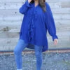 Dorota Shirt Tunic Royal Blue 1 Dorota Shirt Tunic Royal Blue -Kitandkaboodal Store IMG 7469 1a7255cc e1d7 4964 b195 1e7ef472c86b