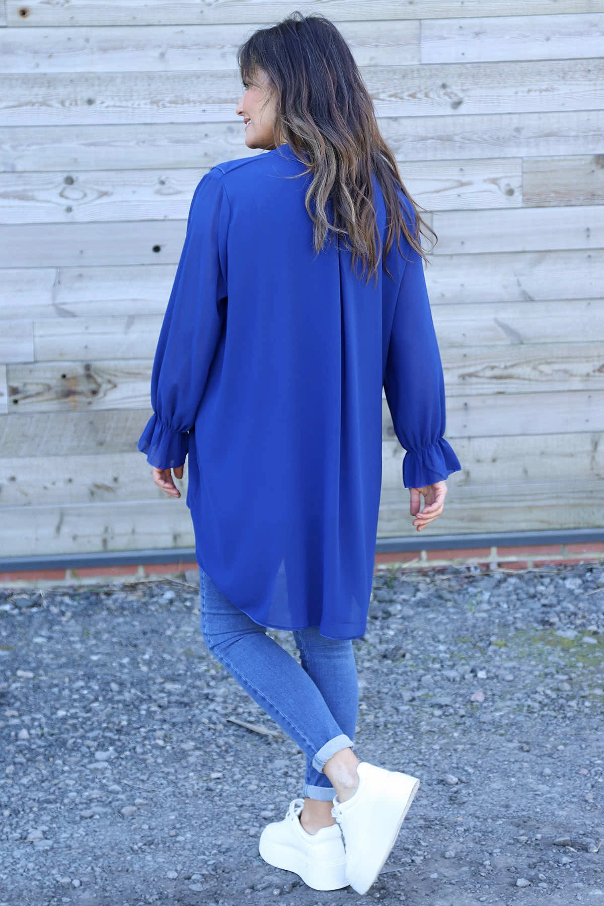 Dorota Shirt Tunic Royal Blue 6 Dorota Shirt Tunic Royal Blue - Image 4