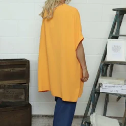 Lotus Button Top Orange -Kitandkaboodal Store IMG 7585 772d69d6 5b32 4a40 9d2d 936cdc9ec9e7