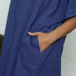 Marika V-Neck Linen Dress Indigo 8 Marika V-Neck Linen Dress Indigo -Kitandkaboodal Store IMG 7618 2e069d0d af19 4b57 8d8c 1c26ef3f9701