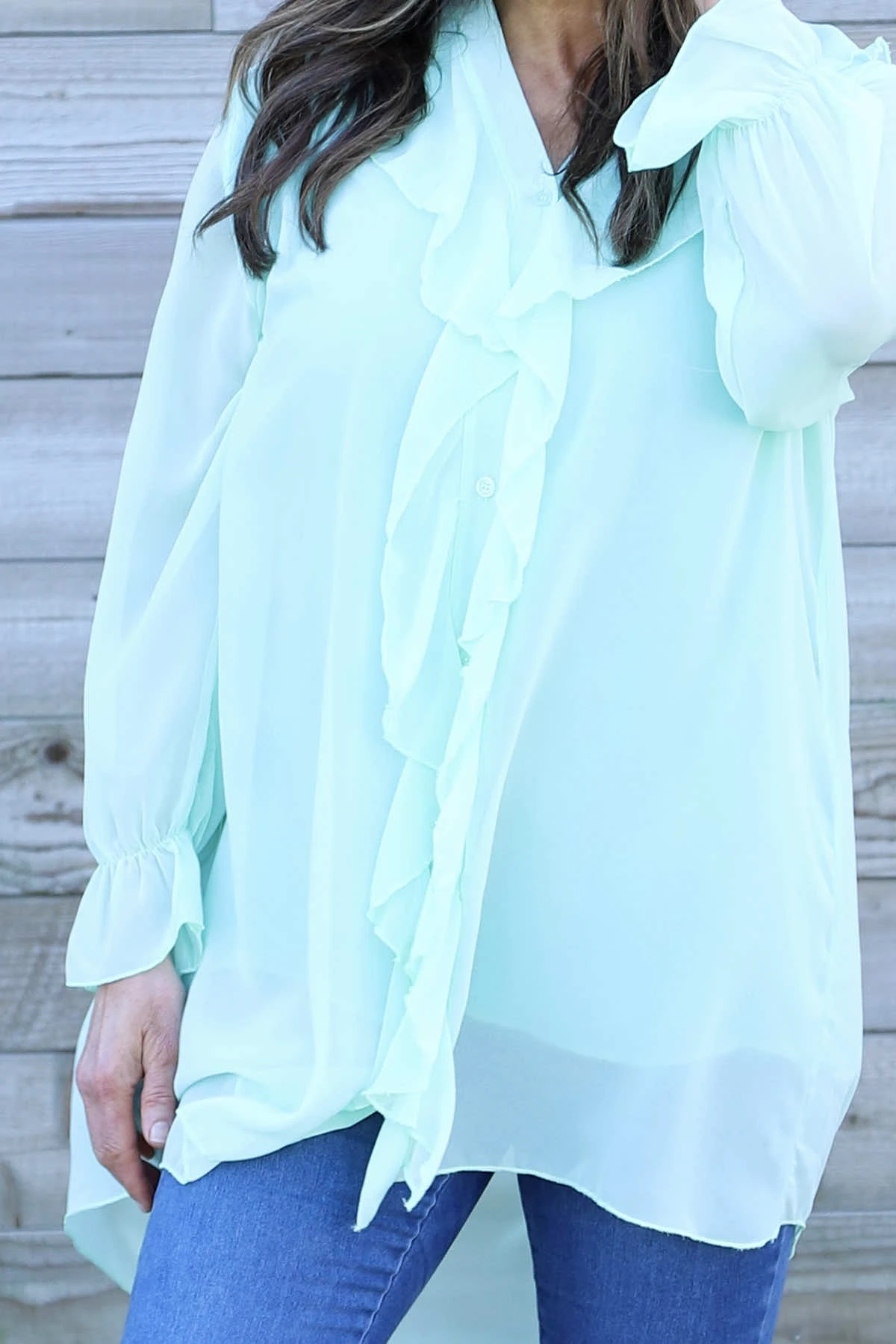 Dorota Shirt Tunic Mint 5 Dorota Shirt Tunic Mint - Image 3