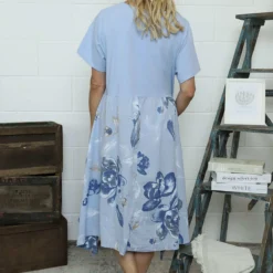 Tullia Botanical Print Cotton Dress Powder Blue 9 Tullia Botanical Print Cotton Dress Powder Blue -Kitandkaboodal Store IMG 7685 41a17087 82fa 443e 9b45 ab24c297e73f
