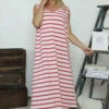 Marisol Sleeveless Stripe Cotton Dress Fuchsia -Kitandkaboodal Store IMG 7713 85ec545e 8a63 4698 942b b2f8544d6b53