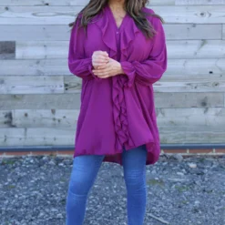 Dorota Shirt Tunic Purple