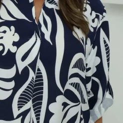 Alliana Print Dress Navy -Kitandkaboodal Store IMG 7751 370f3d6e f079 42d5 ab4d 8d2b5de663a7