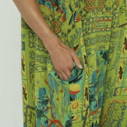 Bellona V-Neck Print Dress Olive 8 Bellona V-Neck Print Dress Olive -Kitandkaboodal Store IMG 7793 ab22f75d 7ff1 4d5c aab0 692d8443f918