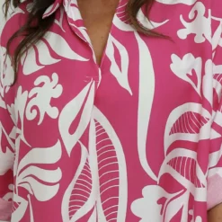 Alliana Print Dress Fuchsia -Kitandkaboodal Store IMG 7818 2d88e2e6 ca1b 4e81 8cad e528f49d7616