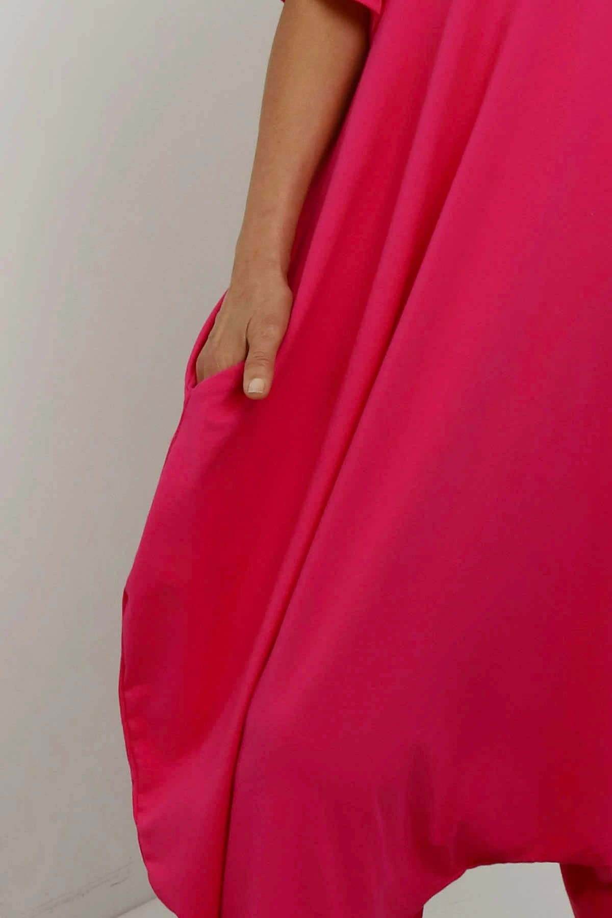 Everlee Cotton Jumpsuit Fuchsia 5 Everlee Cotton Jumpsuit Fuchsia - Image 3