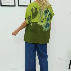 Agnetha Print Top Olive -Kitandkaboodal Store IMG 7920 3d926709 2ac4 41aa 9651 2fe40b23d1b2