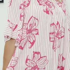 Fabiola Print Bardot Tunic Fuchsia -Kitandkaboodal Store IMG 7984 1b8e5c2f 2728 449c 8698 83a65fd3bd8b