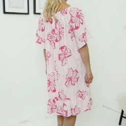 Fabiola Print Bardot Tunic Fuchsia -Kitandkaboodal Store IMG 7988 7afe67bf 81d1 4bf5 b1aa 2c99e199708b