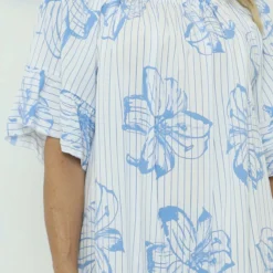 Fabiola Print Bardot Tunic Powder Blue 8 Fabiola Print Bardot Tunic Powder Blue -Kitandkaboodal Store IMG 8036 2eddabe9 f6dc 4515 9264 4689a71f78ca