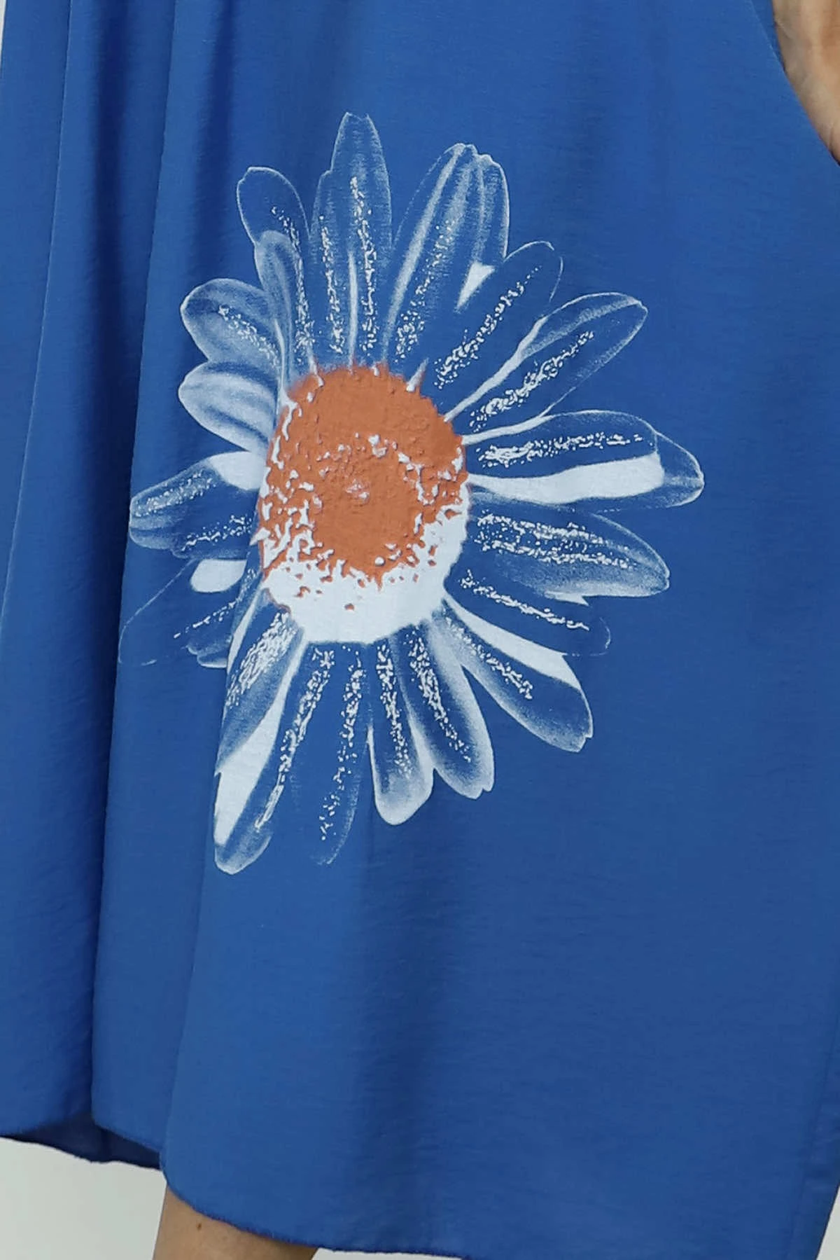 Bernadetta Flower Dress Cobalt 5 Bernadetta Flower Dress Cobalt - Image 3