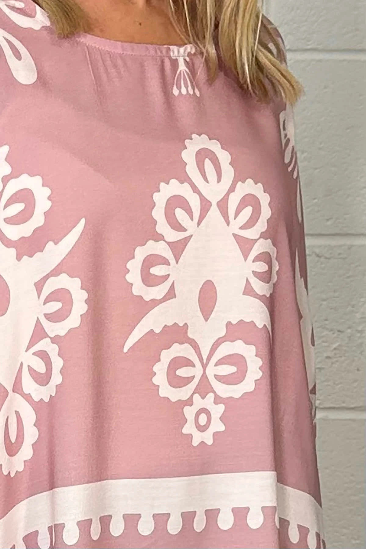 Pixie Print Top Pink 4 Pixie Print Top Pink - Image 2