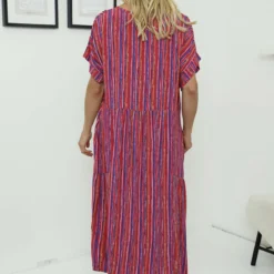 Romia Stripe Dress Hot Pink 9 Romia Stripe Dress Hot Pink -Kitandkaboodal Store IMG 8097 c8523998 d39b 4b2f b836 8a430e9193e7