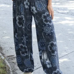 Clovia Floral Print Harem Trousers Charcoal -Kitandkaboodal Store IMG 8129 cc6e997a f935 475d b359 965084e81b28