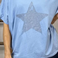 Imani Star Cotton Tee Blue 8 Imani Star Cotton Tee Blue -Kitandkaboodal Store IMG 8174 2a7232be 0675 488f a549 9a7209f3ca64