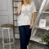 Imani Star Cotton Tee Stone