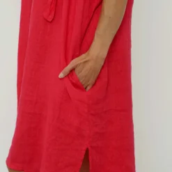 Carlina Hooded Flower Detail Linen Dress Fuchsia 8 Carlina Hooded Flower Detail Linen Dress Fuchsia -Kitandkaboodal Store IMG 8217 4590fdcd 75a4 4e96 9bb4 b6f21bca050b